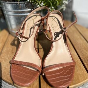 Sam Edelman Brown Leather Sandals Classic Thong Style